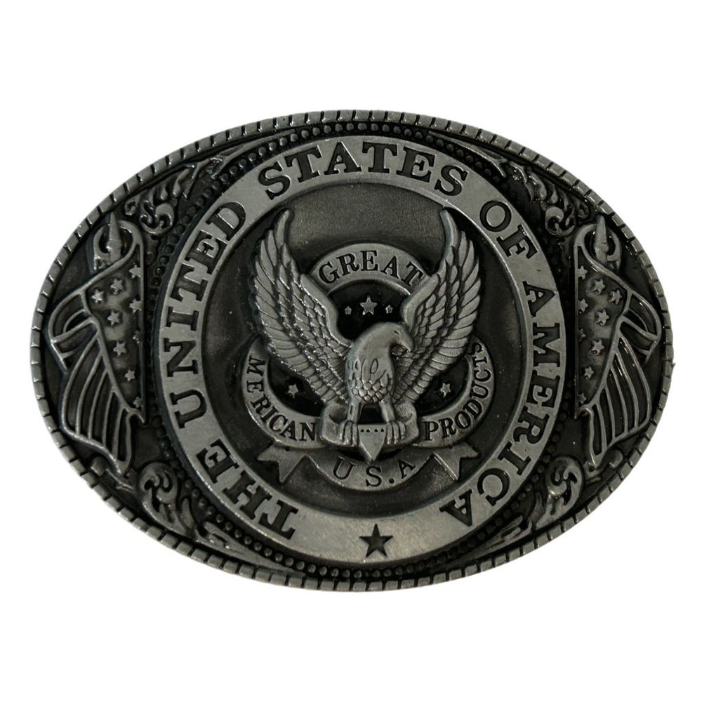 United States of America Unbranded Belt Buckle Oval Eagle